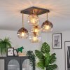 Koyoto Plafondlamp, Kogellampje Goud, Zwart, 5-lichts