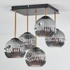 Ripoll Plafondlamp, Kogellampje Goud, Zwart, 5-lichts