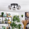 Ripoll Plafondlamp, Kogellampje Duidelijk, Rookkleurig, 3-lichts