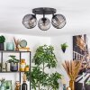 Koyoto Plafondlamp, Kogellampje Rookkleurig, 3-lichts