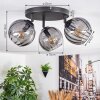 Koyoto Plafondlamp, Kogellampje Rookkleurig, 3-lichts