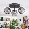 Koyoto Plafondlamp, Kogellampje Rookkleurig, 3-lichts