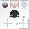 Koyoto Plafondlamp, Kogellampje Amber, Duidelijk, Rookkleurig, 3-lichts