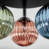 Chehalis Plafondlamp, Kogellampje 44 cm Blauw, Groen, Koperkleurig, 3-lichts