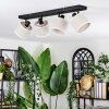 Bassagoda Plafondlamp, Plafondspot Zwart, 4-lichts