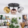Ripoll Plafondlamp, Kogellampje Goud, Duidelijk, Koperkleurig, Rookkleurig, 3-lichts