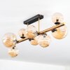 Chehalis Plafondlamp, Kogellampje Goud, Zwart, 8-lichts