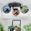 Chehalis Plafondlamp, Kogellampje 48.5 cm Blauw, Groen, Koperkleurig, 3-lichts
