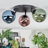 Chehalis Plafondlamp, Kogellampje 48.5 cm Blauw, Groen, Koperkleurig, 3-lichts