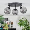 Chehalis Plafondlamp, Kogellampje Rookkleurig, 3-lichts