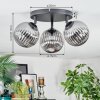 Chehalis Plafondlamp, Kogellampje 25 cm Rookkleurig, 3-lichts