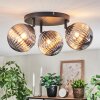 Chehalis Plafondlamp, Kogellampje 25 cm Rookkleurig, 3-lichts