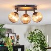 Chehalis Plafondlamp, Kogellampje Amber, 3-lichts