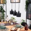 Bassagoda Hanglamp, Hanglamp Natuurlijke kleuren, Zwart, 3-lichts