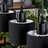 Bassagoda Hanglamp, Hanglamp Natuurlijke kleuren, Zwart, 3-lichts