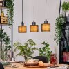 Bassagoda Hanglamp, Hanglamp Natuurlijke kleuren, Zwart, 3-lichts