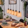 Lindberg Hanglamp, Hanglamp Natuurlijke kleuren, Zwart, 5-lichts
