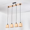 Lindberg Hanglamp, Hanglamp Natuurlijke kleuren, Zwart, 4-lichts