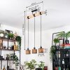 Cando Hanglamp, Hanglamp Natuurlijke kleuren, Zwart, 3-lichts