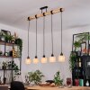 Bassagoda Hanglamp, Hanglamp Natuurlijke kleuren, Zwart, 5-lichts