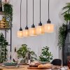 Bassagoda Hanglamp, Hanglamp Natuurlijke kleuren, Zwart, 5-lichts