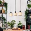 Sabadim Hanglamp, Hanglamp Natuurlijke kleuren, Zwart, 3-lichts