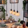 Sabadim Hanglamp, Hanglamp Natuurlijke kleuren, Zwart, 3-lichts