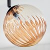 Chehalis Plafondlamp, Kogellampje Amber, Rookkleurig, 4-lichts