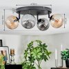 Chehalis Plafondlamp, Kogellampje Amber, Rookkleurig, 4-lichts