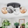 Chehalis Plafondlamp, Kogellampje Amber, Duidelijk, Rookkleurig, 4-lichts