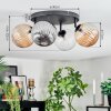 Chehalis Plafondlamp, Kogellampje Amber, Duidelijk, Rookkleurig, 4-lichts