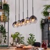 Koyoto Hanglamp, Kogellampje, Hanglamp Natuurlijke kleuren, Zwart, 5-lichts