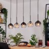 Koyoto Hanglamp, Kogellampje, Hanglamp Natuurlijke kleuren, Zwart, 5-lichts