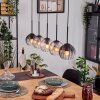 Koyoto Hanglamp, Kogellampje, Hanglamp Natuurlijke kleuren, Zwart, 5-lichts