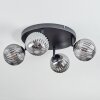 Chehalis Plafondlamp, Kogellampje Rookkleurig, 4-lichts