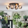Chehalis Plafondlamp, Kogellampje Rookkleurig, 4-lichts