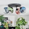 Chehalis Plafondlamp, Kogellampje Blauw, Groen, Duidelijk, Koperkleurig, 4-lichts