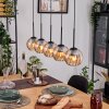 Koyoto Hanglamp, Kogellampje, Hanglamp Natuurlijke kleuren, Zwart, 5-lichts