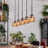 Koyoto Hanglamp, Kogellampje, Hanglamp Natuurlijke kleuren, Zwart, 5-lichts