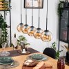 Koyoto Hanglamp, Kogellampje, Hanglamp Natuurlijke kleuren, Zwart, 5-lichts