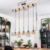 Koyoto Hanglamp, Kogellampje, Hanglamp Natuurlijke kleuren, Zwart, 5-lichts