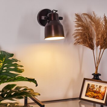 Presa Muurlamp Zwart, 1-licht