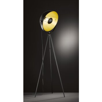 Wofi MONA Staande lamp Zwart, 1-licht