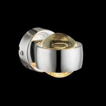 Globo RANDI Wandlamp LED Chroom, 2-lichts