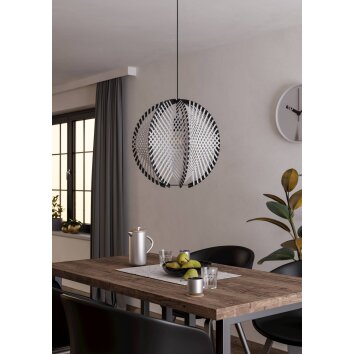 Eglo verlichting WAVERTON Hanglamp Zwart, 1-licht