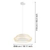 Eglo verlichting YUKU-Z Hanglamp LED Wit, 1-licht, Kleurwisselaar