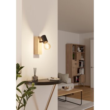 Eglo verlichting EGLO Plafondspot, Wandlamp Bruin, Zwart