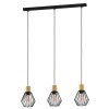 Eglo verlichting PALMORLA Hanglamp Bruin, Zwart, 3-lichts