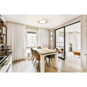 Eglo verlichting MOSCHETTA Plafondlamp LED Goud, Kleurwisselaar