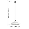 Eglo verlichting MATLOCK Hanglamp Grijs, Zwart, 1-licht